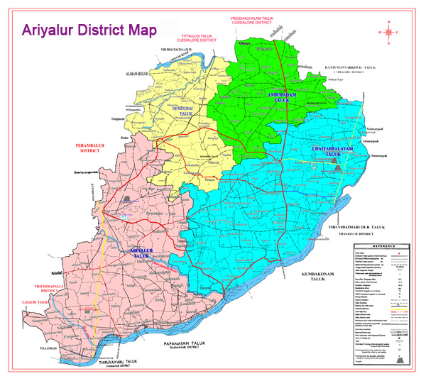 ariyalur District map