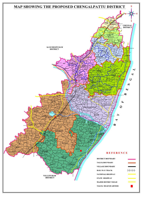 chengalpattu District map