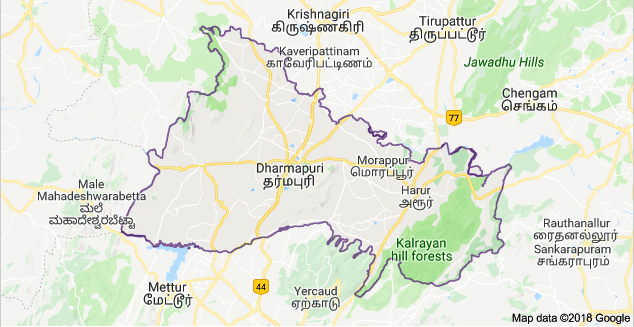dharmapuri District map
