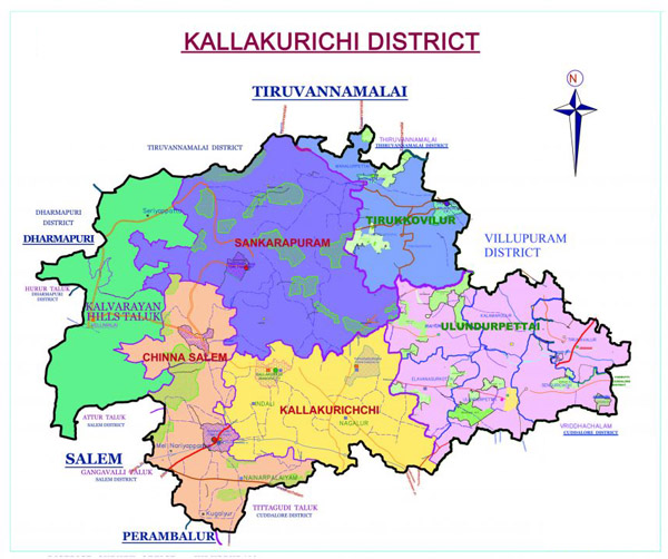 kallakurichi District map