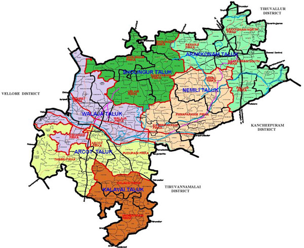 ranipet District map