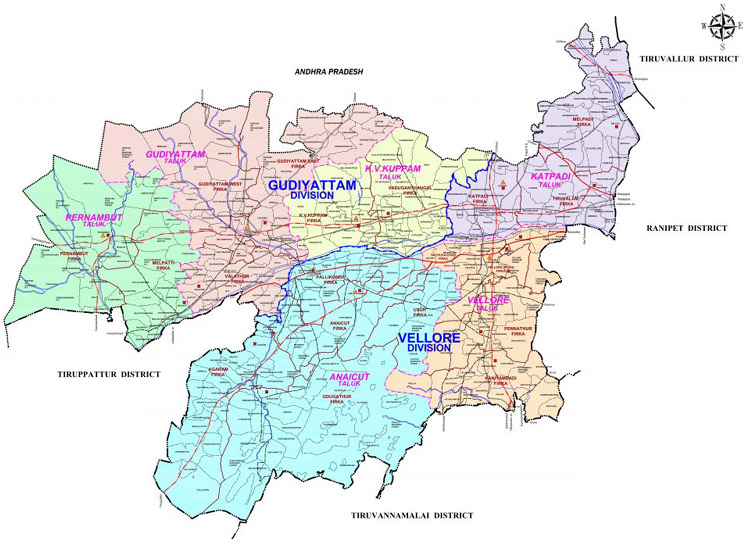 vellore District map